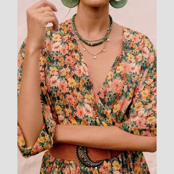 NWT Sezane Dress Pat XS - Picture 5 of 7